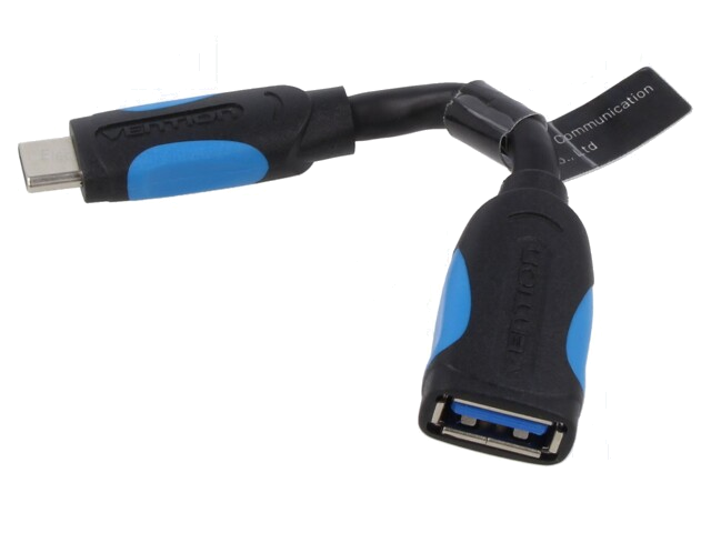 Kabel; OTG,USB 3.0; USB-A aansluiting,USB-C-stekker; vernikkeld Kabel; OTG,USB 3.0; USB-A aansluiting,USB-C-stekker; vernikkeld